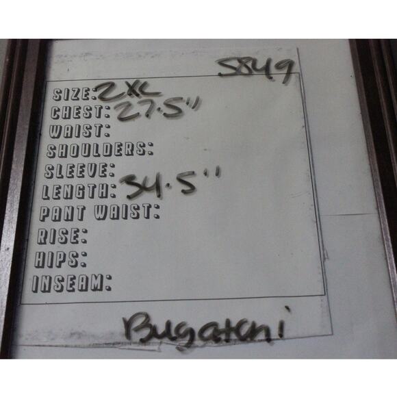 Bugatchi Mens Button Up Shirt size 2XL Purple Gingham Plaid Long Sleeves - Picture 6 of 6